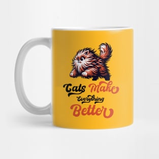 Cat makes everything better Mug